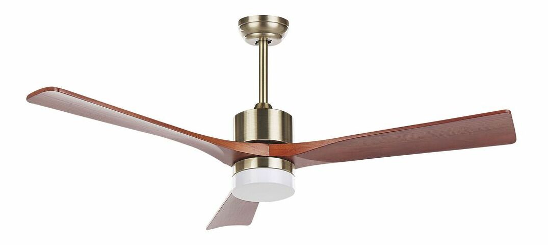 Ventilator de tavan cu iluminat Angelica (alamă)