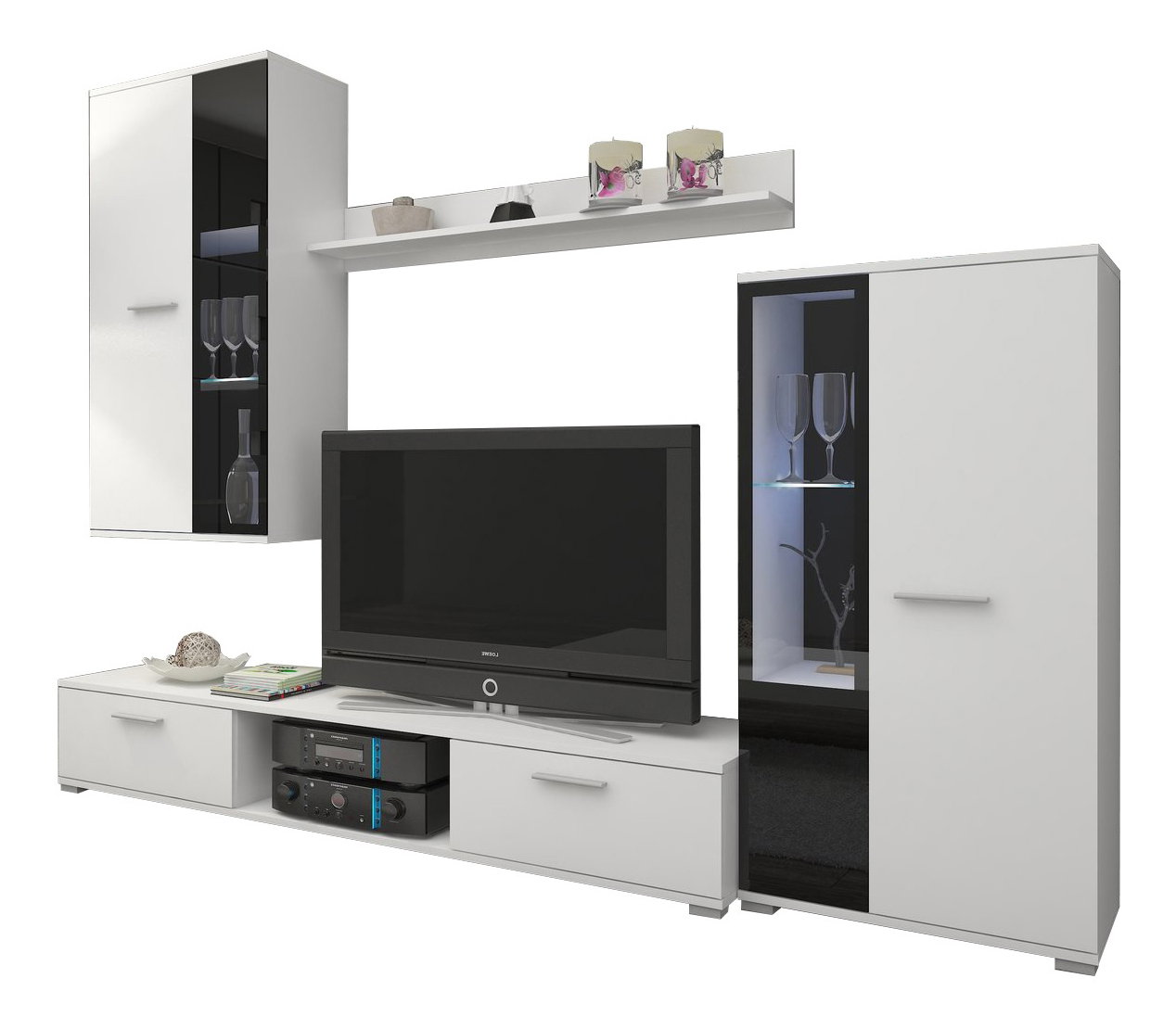 Mobilier living Saul (Alb) (fără iluminat)