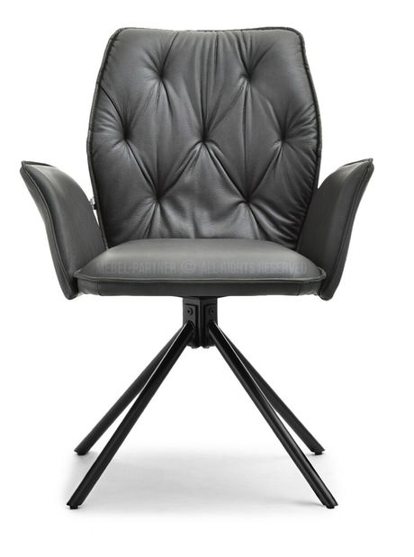 Scaun Lindush (grafit + negru)