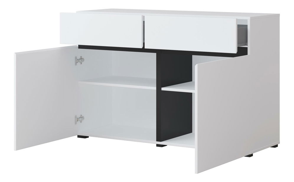 Komoda Crossroad W45 (crna + bijela)