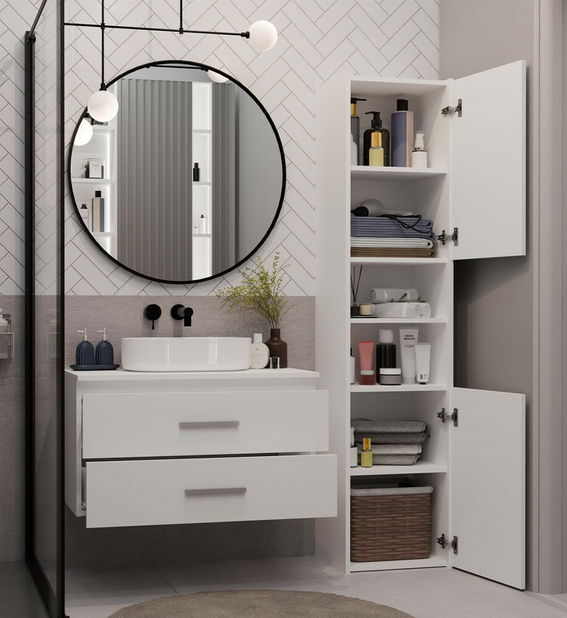 Skrinka pod umývadlo Neltossa 1 80 (biela)