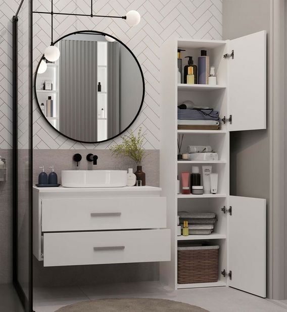 Skrinka pod umývadlo Neltossa 1 80 (biela)