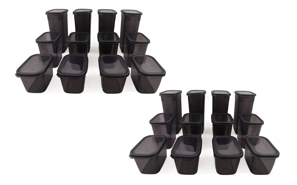 Set recipiente alimente (24 buc.) Benda 24 (antracit)