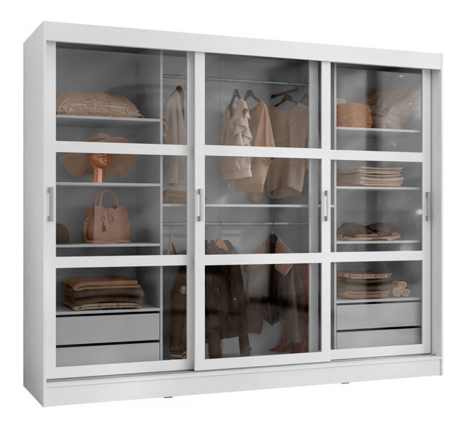 Gardróbszekrény Wembley 25 (fekete)