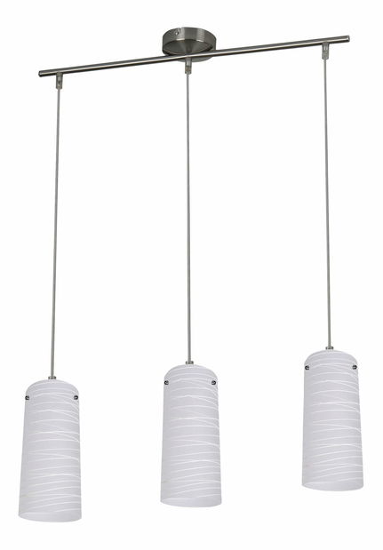 Viseća svjetiljka Aurel 6338 (krom + bijeli uzorak)