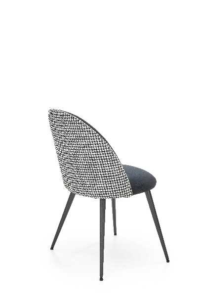 Blagovaonska stolica Kristofer (crna + bijela)