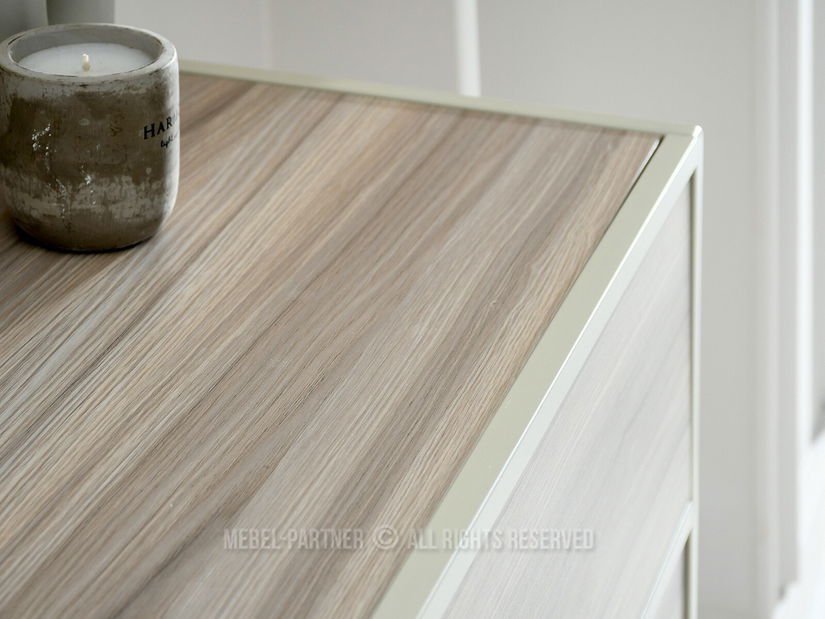 Komód Soren Kom (szürke bézs + krém)