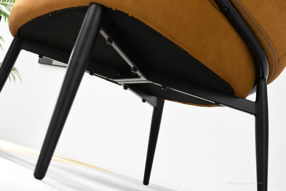 Fotel Alfredo (méz + fekete)