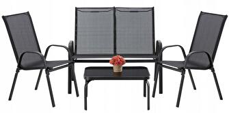 Set mobilier de grădină Kiri (negru) *vânzare stoc