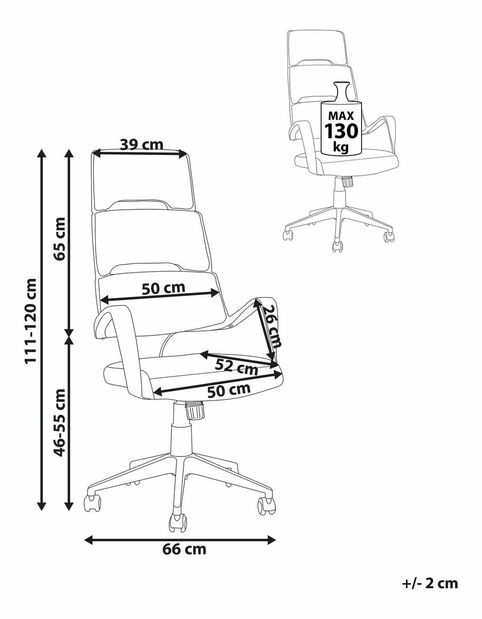 Fotoliu de birou Gremlin (negru)