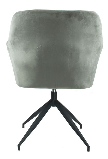 Otočná stolička Viata (hnedosivá + čierna) 