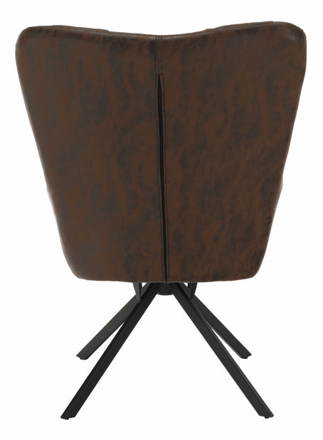 Dizajnerska fotelja Komand (smeđa) *Rasprodaja