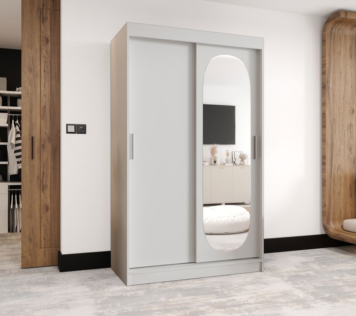 Ruhásszekrény 120 cm Ronny (fehér) 