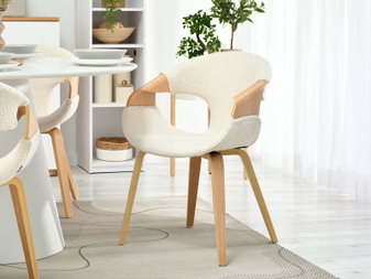 Scaun Kurt (stejar + crem)