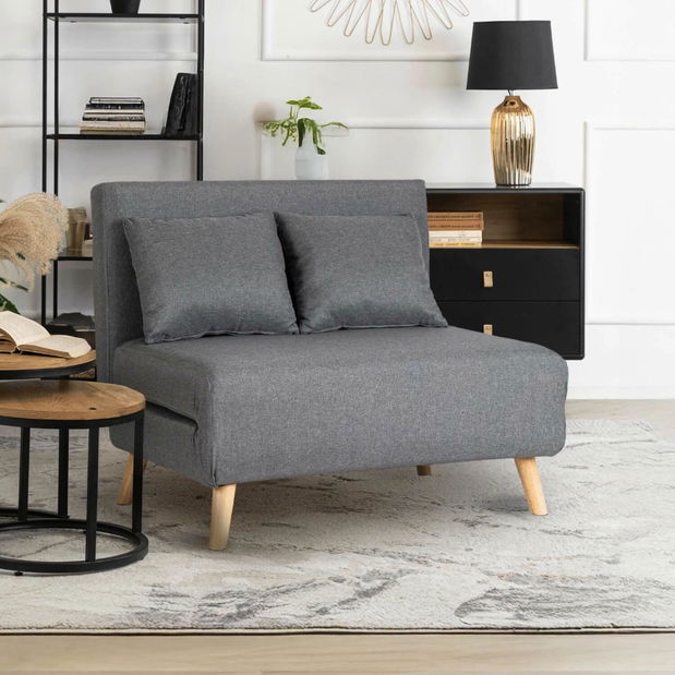 Fotoliu extensibil Motecacleta 2 (gri) 