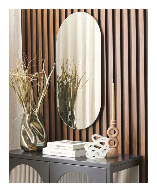 Nástenné zrkadlo Alfhild (strieborná)