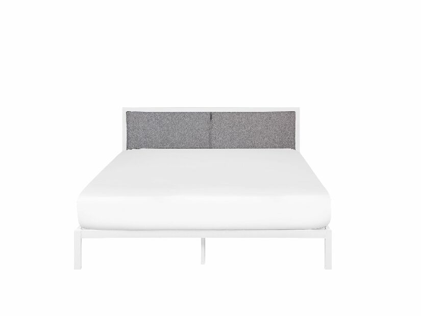 Manželská posteľ 160 cm CAMAR (s roštom) (biela) *bazár