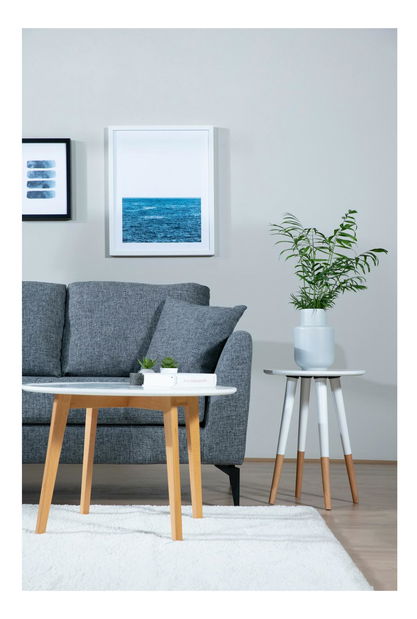 Sarokkanapé Temparina (B) (sötétszürke + fekete)