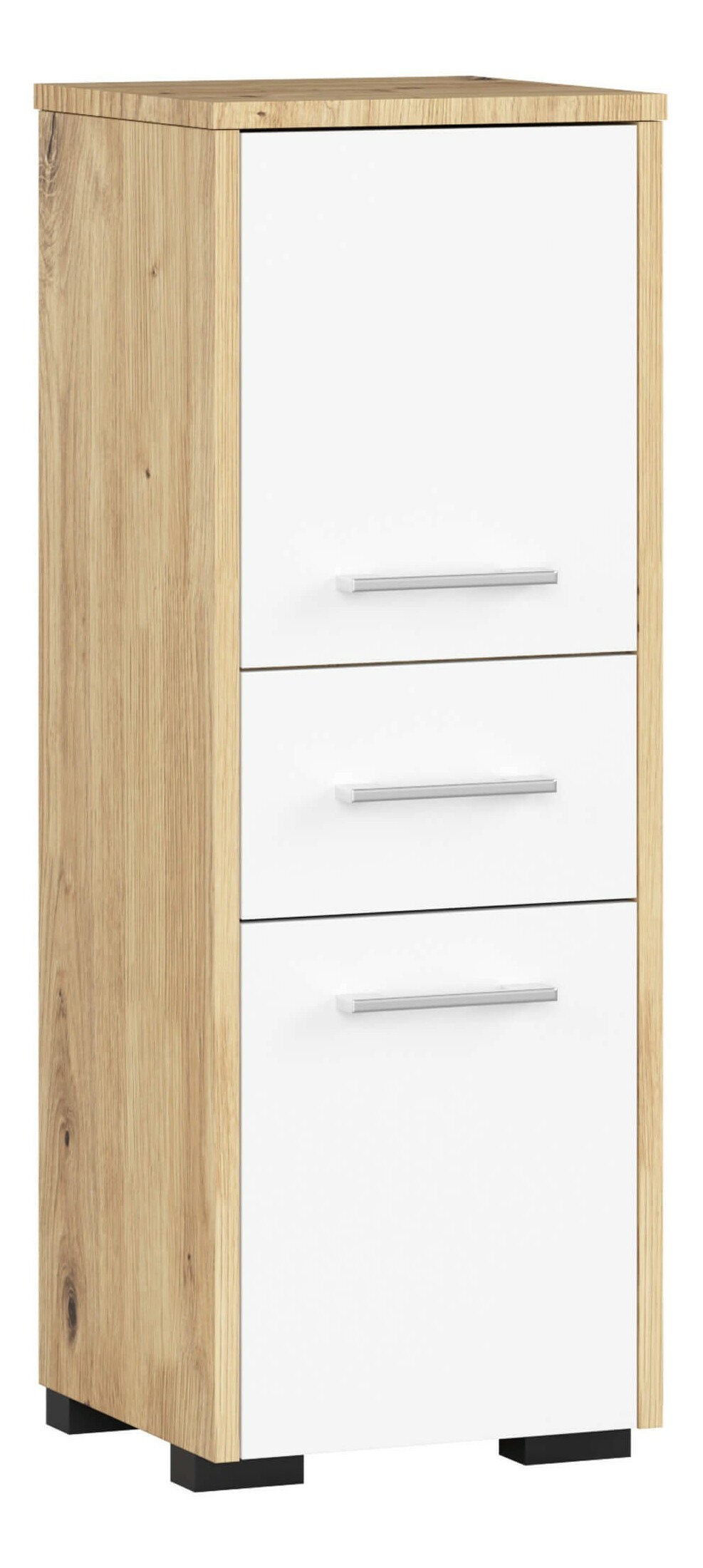 Kúpelňová skrinka Fulgor 2D 1SZ (dub artisan + biela)