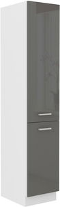 Dulap superior de bucătărie Saria 40 DK-202 2F (alb + gri lucios)