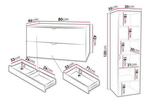 Kúpeľňová zostava III Bolero (Sivá)