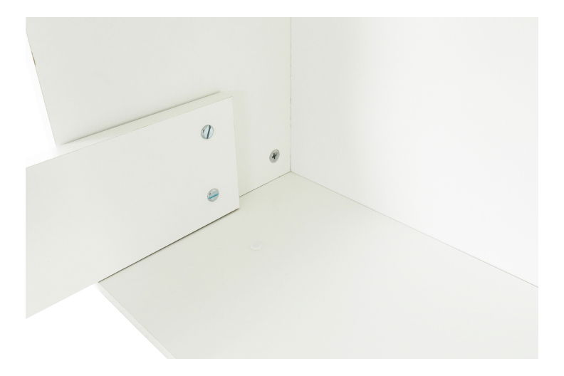 Sarok számítógépasztal Geles fehér