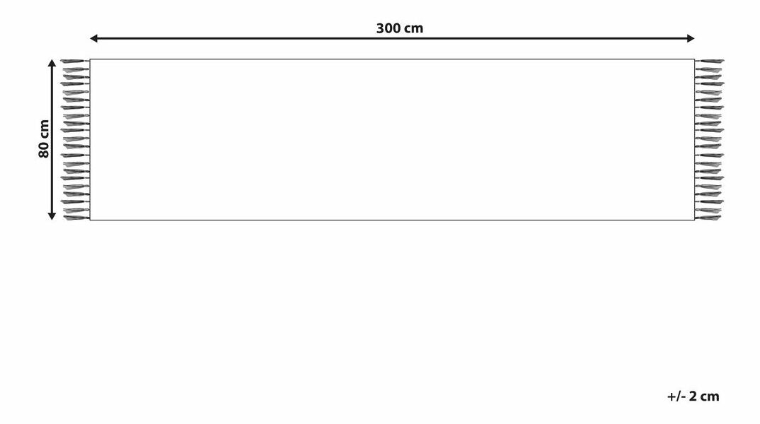 Koberec 80 x 300 cm Ghuka (viacfarebná)