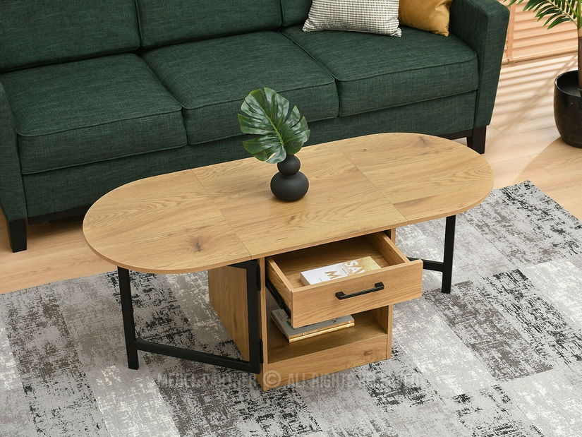 Stolić za kavu Espana (crni hrast + crna)