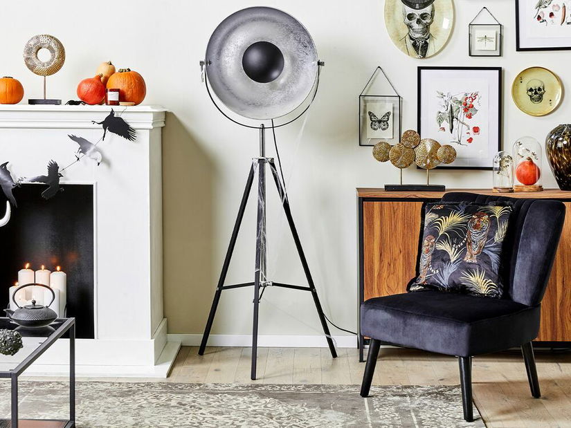 Set 2 buc perne decorative 45 x 45 cm Ramty (negru)