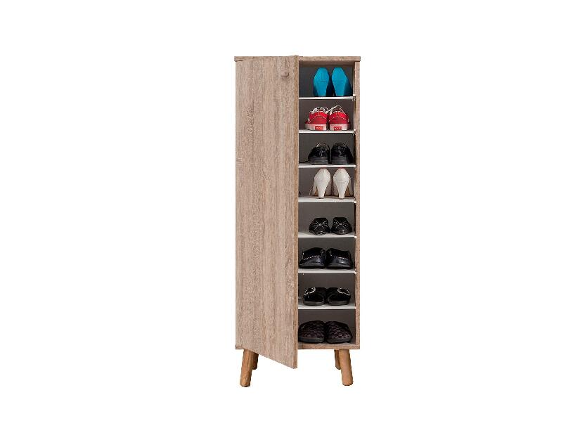 Mobilier Hol Beside 1 (stejar sonoma + verde) 