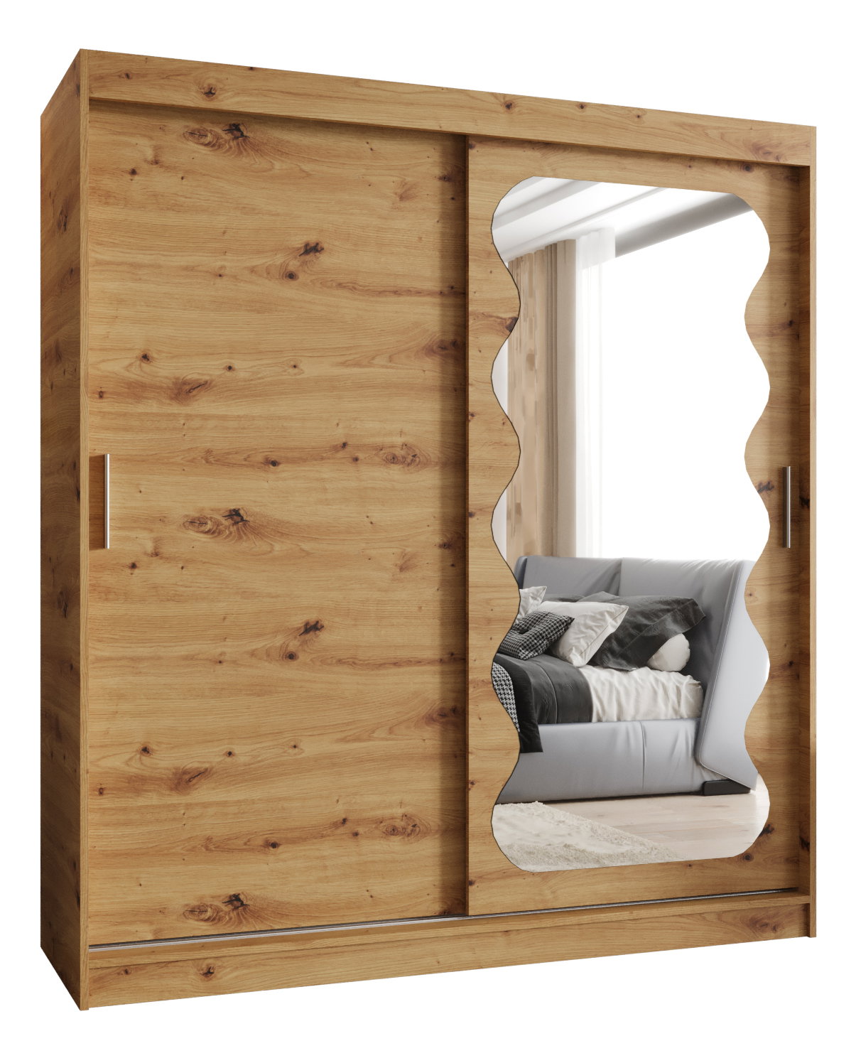 Ruhásszekrény 180 cm Spock (artisan tölgy)