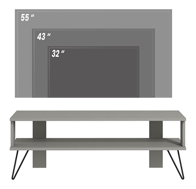 TV stolík/skrinka Dual (sivá)