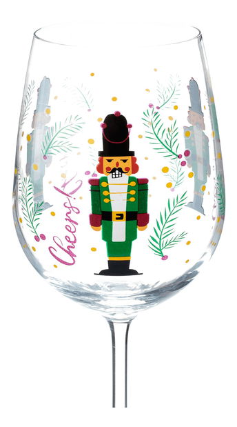 et de 3 pahare de vin 450ml Tipsi trio (motiv de iarnă)