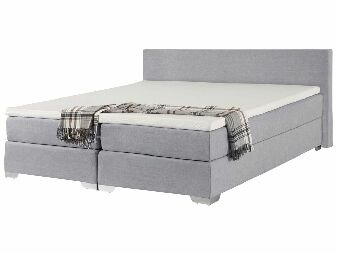 Manželská posteľ Boxspring 180 cm PREMIER (s matracmi) (svetlosivá)