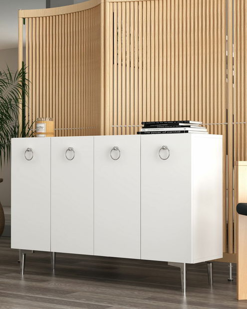 Skrinka Efia (biela + strieborná)