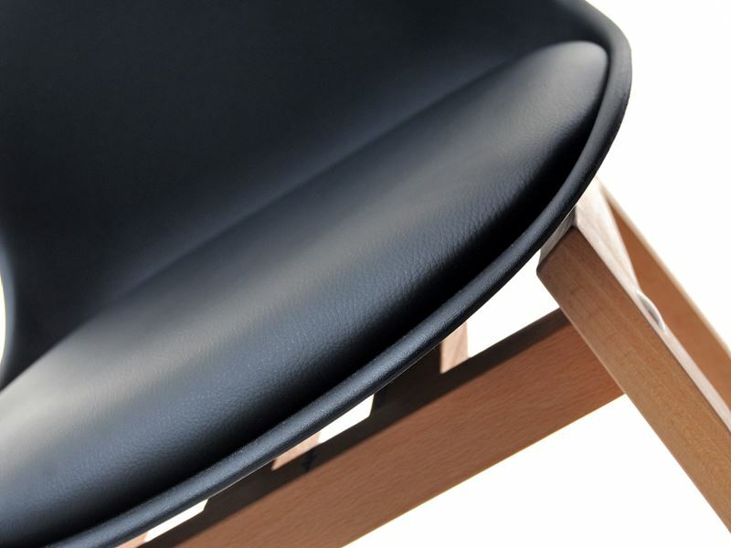 Scaun Evan (negru + fag)