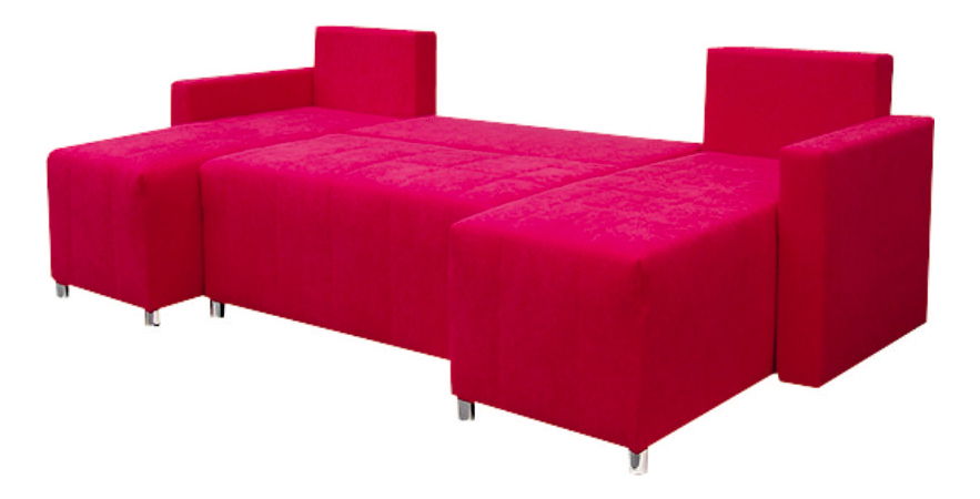 Rohová sedačka U Filip 4U (červená + krém)