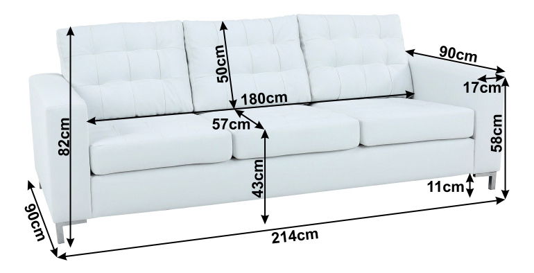 Háromszemélyes kanapé Oragion