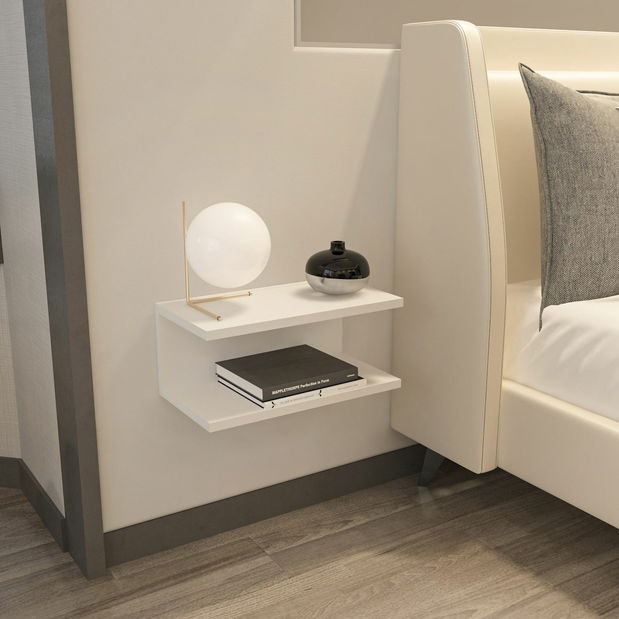 Nočný stolík Ramondes (biela)