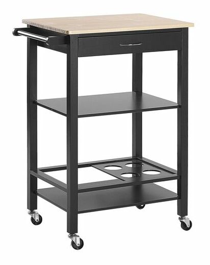 Tálaló kocsi Allora (fekete)