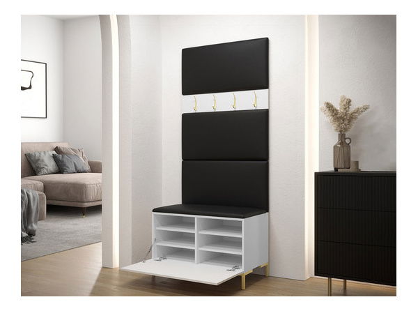 Mobilier hol Futura III (negru + albastru închis)