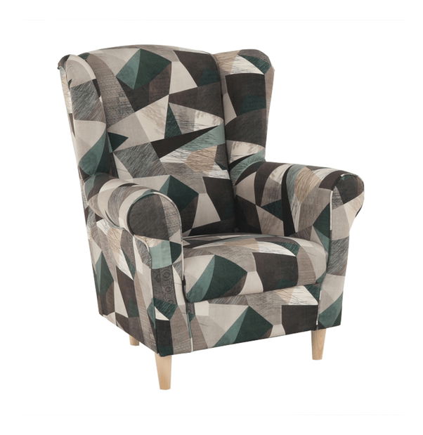 Fotel Charlie (Holm barnászöld minta)