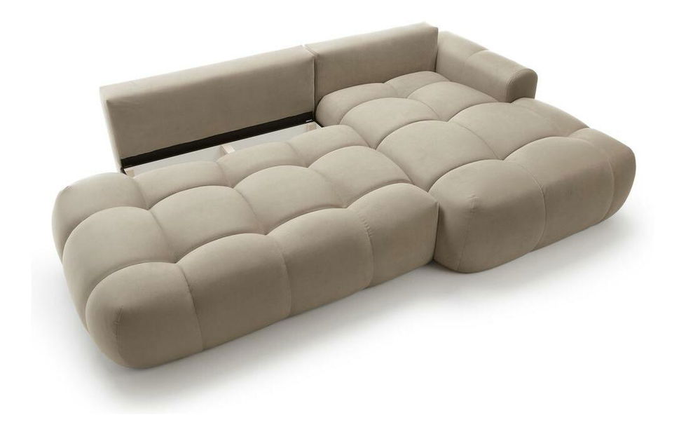 Rohová sedacia súprava Ombre (P) (béžová + čierna)