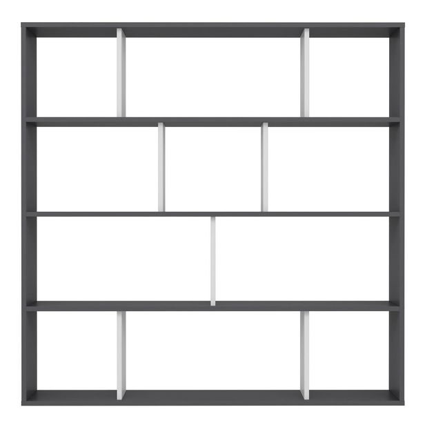 Regál Bilubi (antracit + biela) 