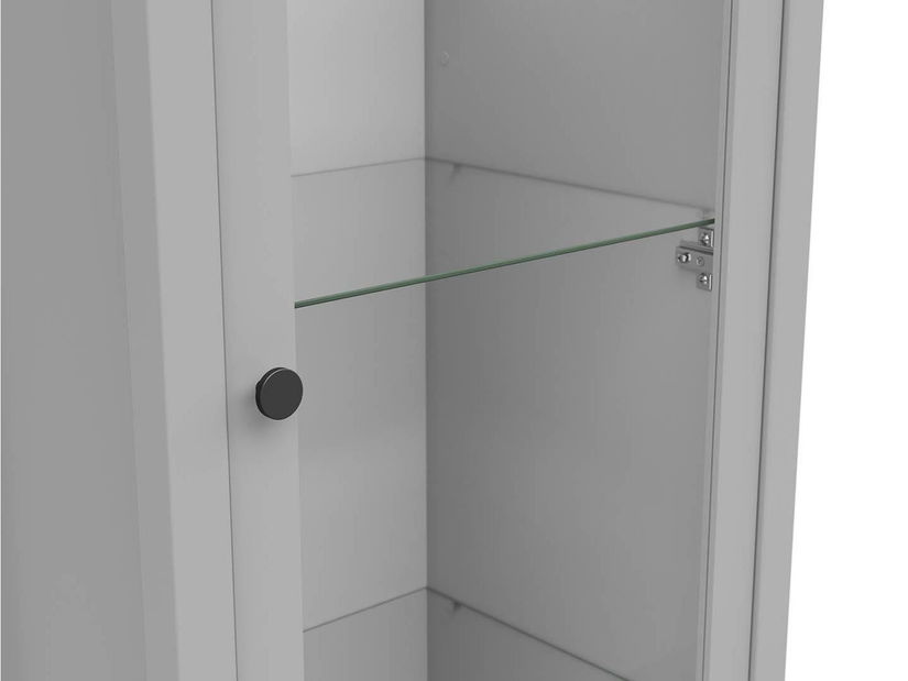 Vitrina Salga 8 (arktik siva + hrast artisan) 