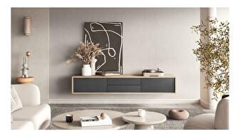 TV stolík Fiora 39 (dub olejovaný + antracit)