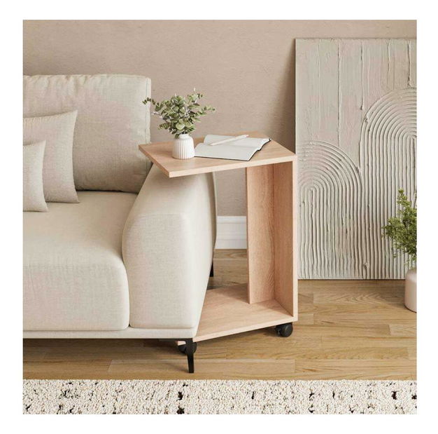 Príručný stolík Shepaletta (dub sonoma)