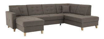 Rohová sedačka v tvare U Brodgat L2BL-STARK-373 (sivohnedá taupe) (L)
