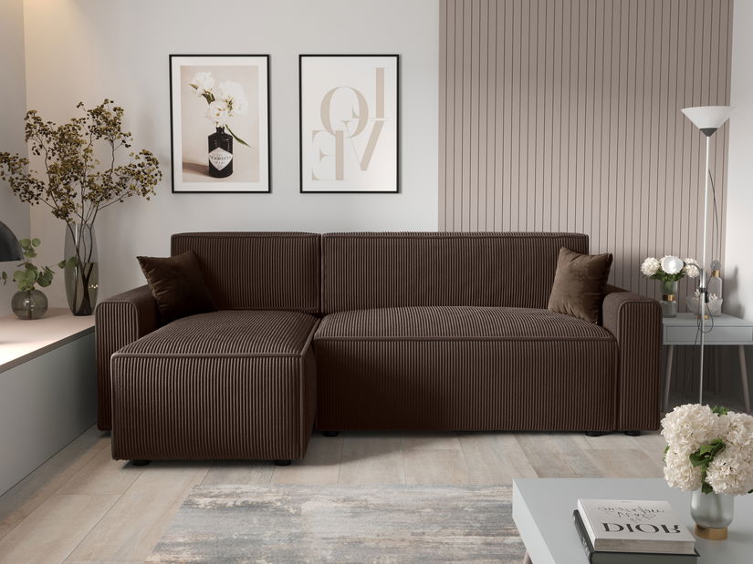 Sarok ülőgarnitúra Mirage Bis Sed (sötétbarna) (B)