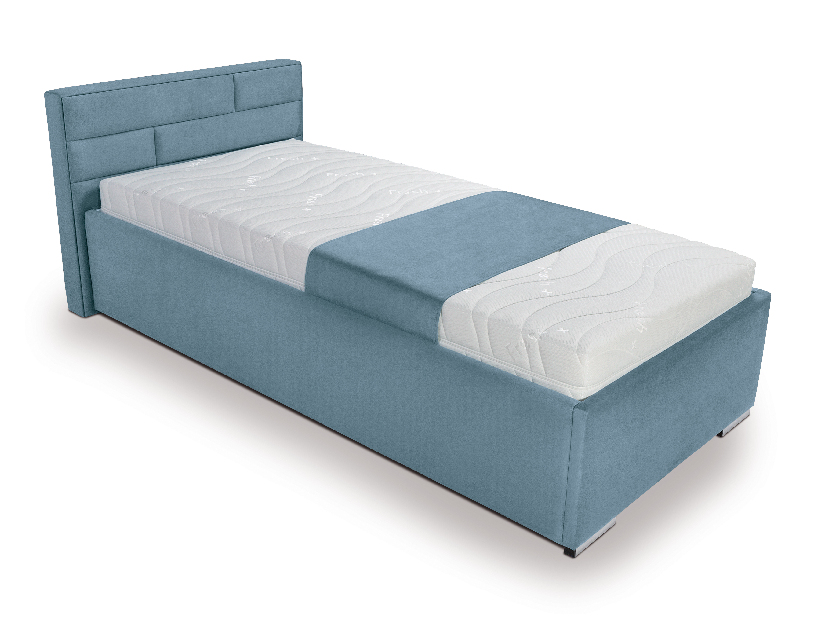 Pat de o persoană 90 cm Karma Futon (Turcoaz)